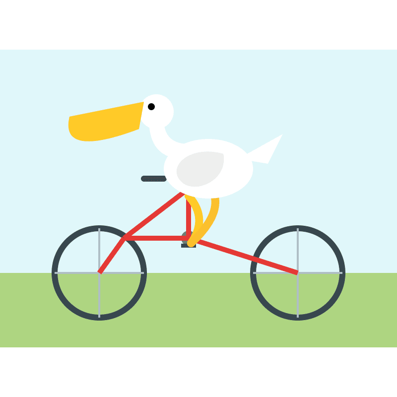 Local Qwen3.8 SVG: geometric pelican on a bicycle