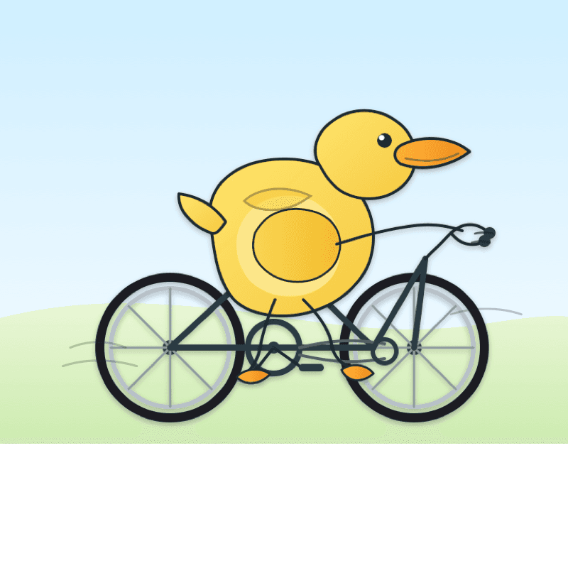 GPT-5.2 SVG: duck riding a bicycle