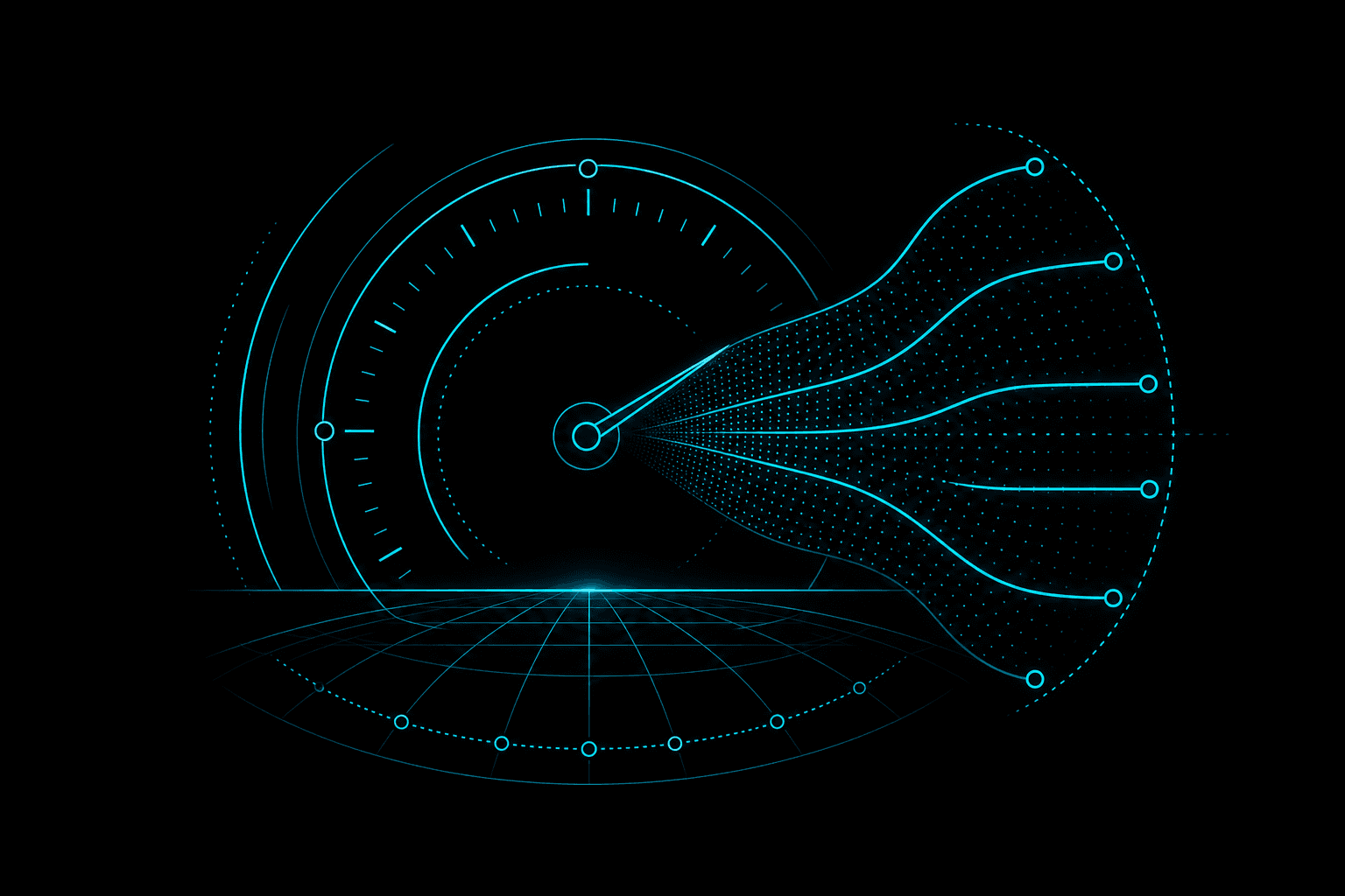 Scenario forecast dial icon