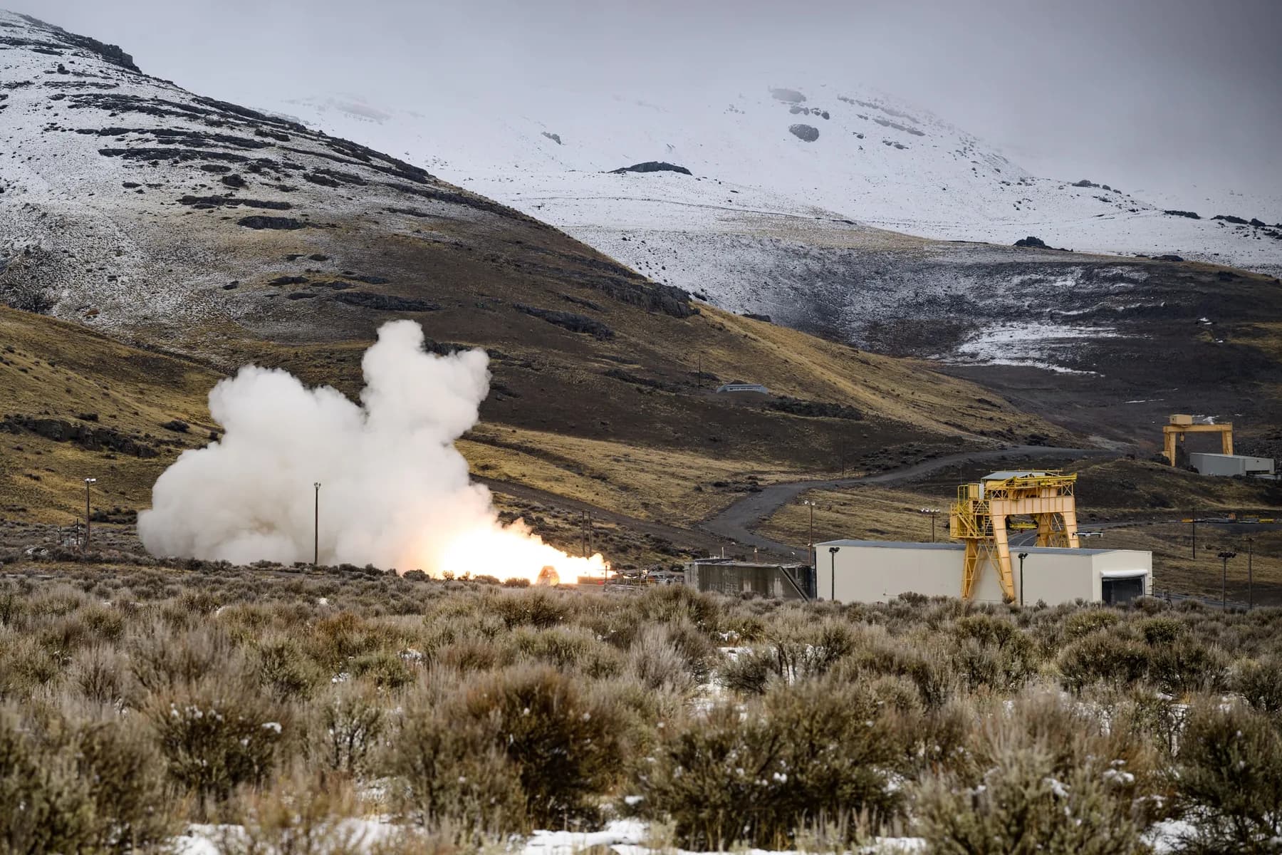 Sentinel stage-one solid rocket motor qualification test in 2025