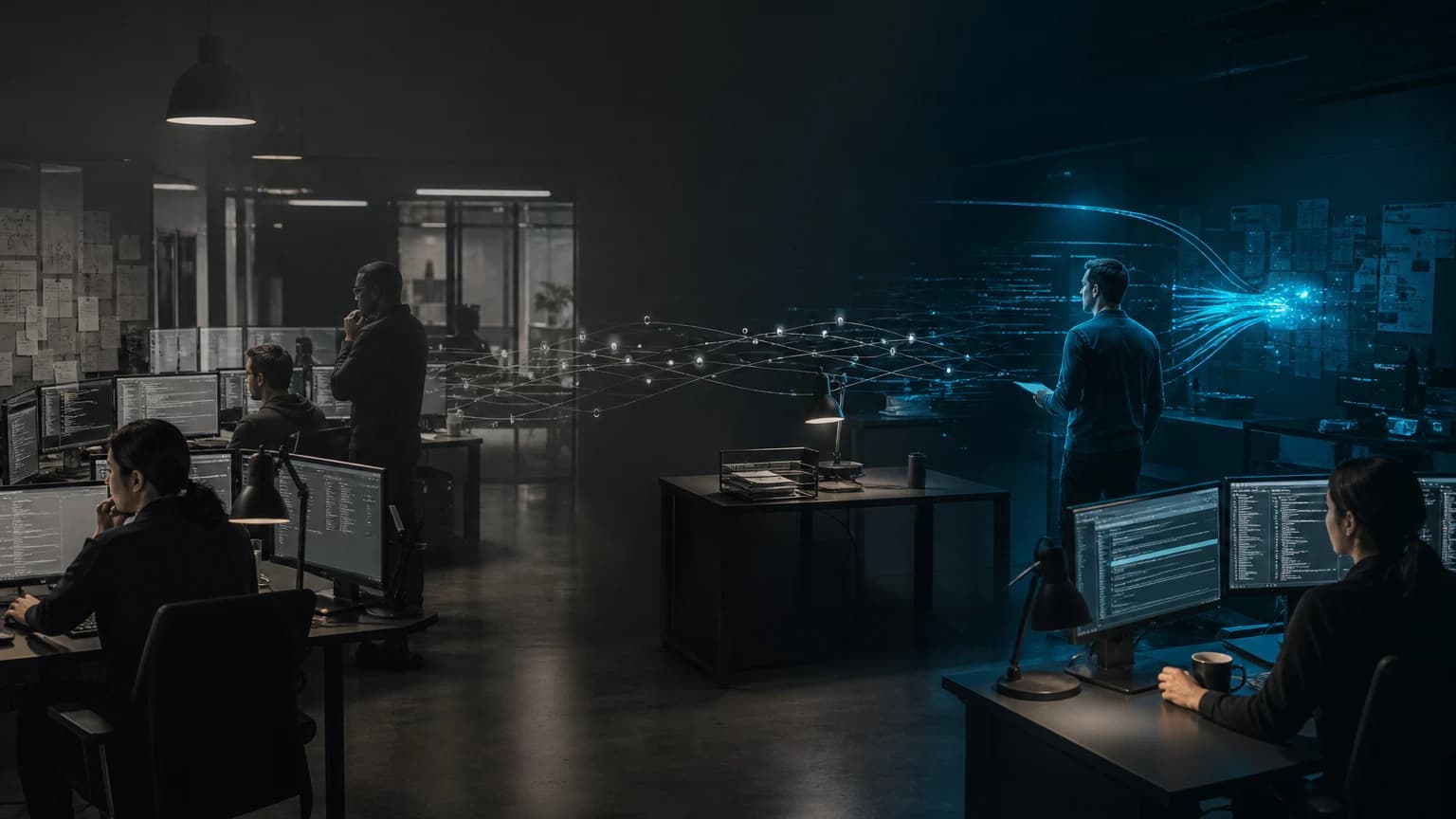An editorial scene for Microsoft Azure contrasts fire alerts inside individual azure services as local symptoms appear. with continue to fire alerts; warden ingests them globally from icm. in the warden automated incident detection in icm workflow.